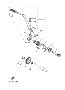 RX50 Ножной стартер