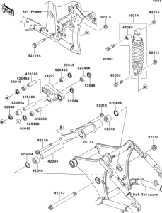 VN900 Подвеска  /  амортизатор
