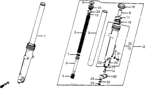 CB650 Передняя вилка