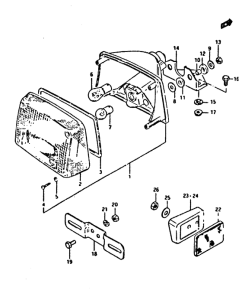 XN85 Задний комбинированный сигнал