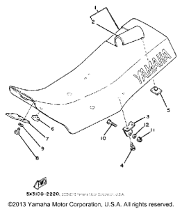 YZ100J Сиденье