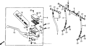 VT1100C Передний главный тормозной цилиндр