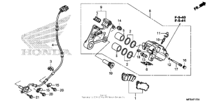 VT1300CT (ABS) Задний торнозной суппорт 2