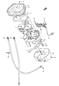 RG80 Спидометр-тахометр