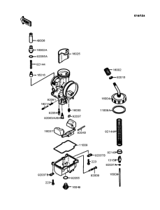 KR250 Карбюратор в разборе