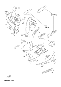 TZR50 Обтекатель 2