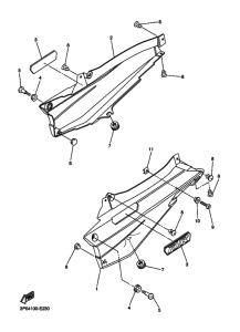 FJR1300A Боковая крышка