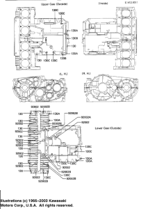 ZN1300 Болты крепления картера