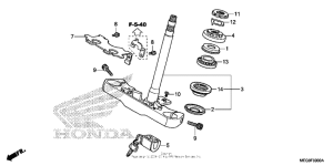 VT750C Steering stem (1)