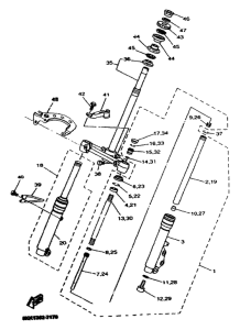 YN50R Передняя вилка