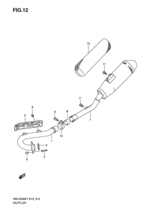 RM-Z250 Muffler comp