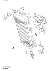 UC125 Радиатор