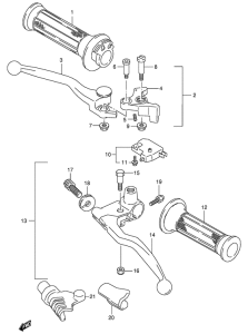 VX800 Рулевой рычаг