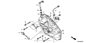NC700X Правая крышка картера