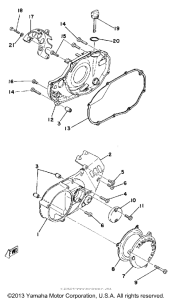 TZ250F Боковые крышки