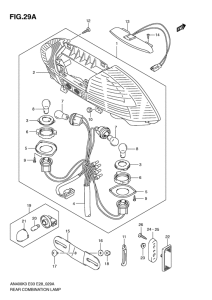 AN400 Задний комбинированный сигнал