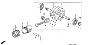 C50 Crankshaft / piston