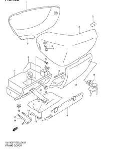 VL1500 Обтекатель задний