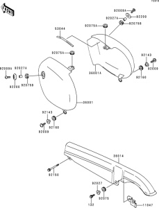 BJ250 Боковые обтекатели