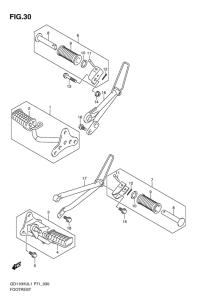 GD110 Подножки