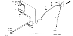 VTX1800R2 Тормозные трубки