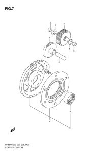 DR650 Муфта стартера