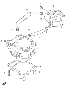DR-Z400 Цилиндр