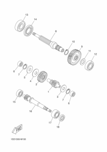 YP400RA Трансмиссия