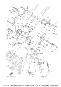 XSR900 Подножки