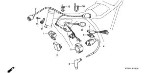 XR200R Wire harness /  ignition coil
