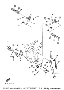 XT600ED Подножки