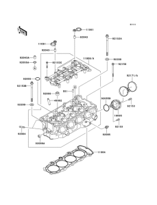 ZX600 Головка цилиндров