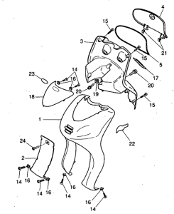 YH50 Ветровое стекло