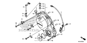 CBR600RR (ABS) Крышка картера правая