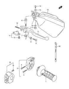 DR250 Right handle switch
