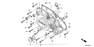  Крышка картера правая