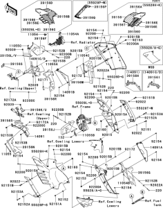 ZG1400 Cowling(1 / 3)(center)