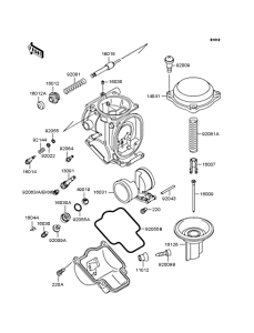 ZX400 Карбюратор в разборе
