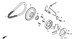 CMX250C Муфта стартера