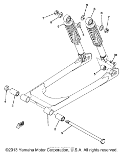 TA125 Rear arm-rear cushion