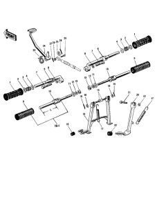  Footrests / stands / brake pedal