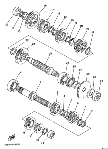 WR250Z Трансмиссия