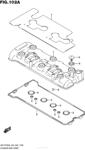 GSX-S750 (ABS) Крышка головки цилиндров