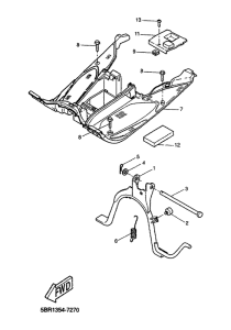 YQ50 Stand. footrest