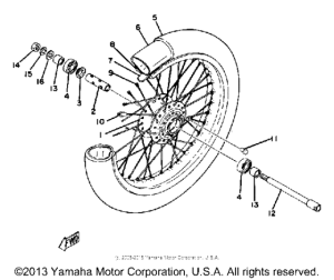 TZ250H Переднее колесо