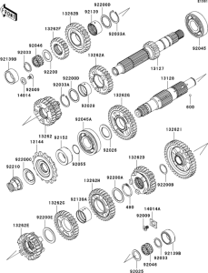 EX650 Трансмиссия