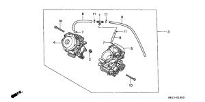 VT600C Carburetor assy