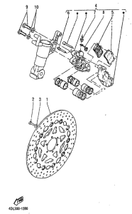 TZR125RR Front brake. caliper