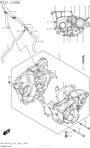 RM-Z450 Картер двигателя