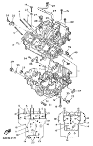 FZR1000 Картер двигателя